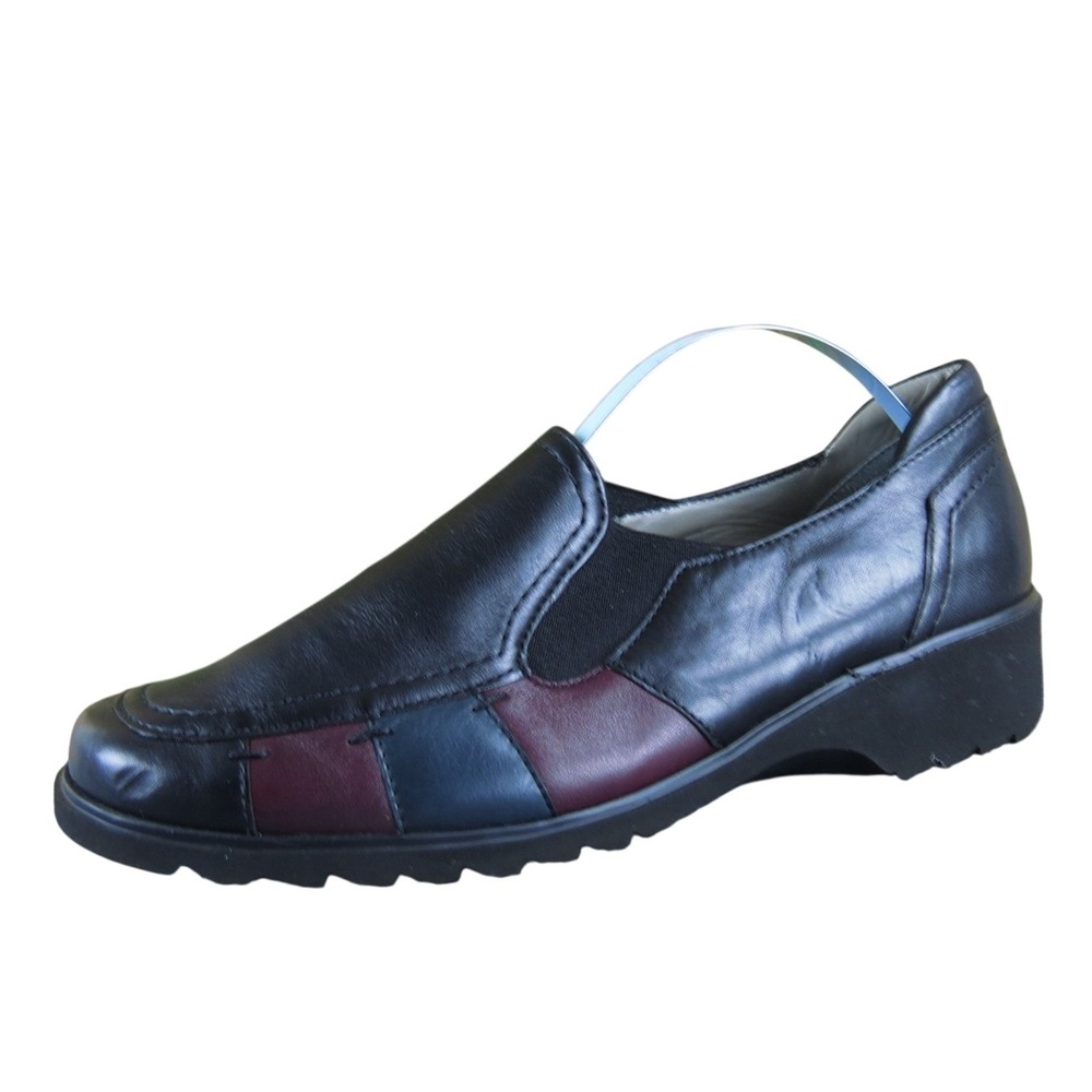 ara Women Loafer Black Leather Sz 5.5 Medium Gently Used 2025